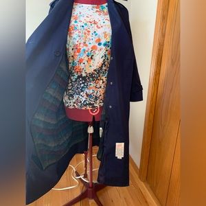 Navy all weather Trench coat